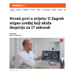 Prvi u svijetu skinuli dioptriju za 17 sekundi SILK metodom (Index.hr)