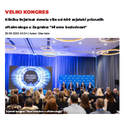 Klinika Svjetlost organizirala 14. CSCRS kongres
