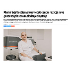 Klinika Svjetlost izrasla u svjetski centar razvoja (Jutarnji list)