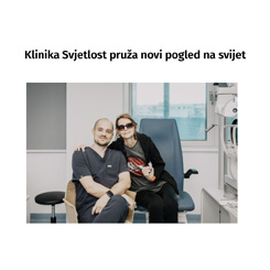 Klinika Svjetlost pruiža novi pogled na svijet (Novi list)