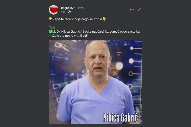 Upozorenje našim pacijentima